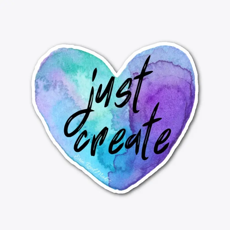 Just Create Heart Sticker